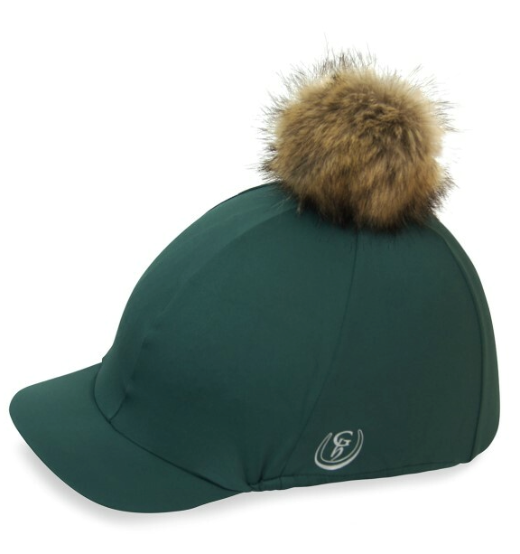 Gatehouse Stretch Hat Cover with Detachable Pompom