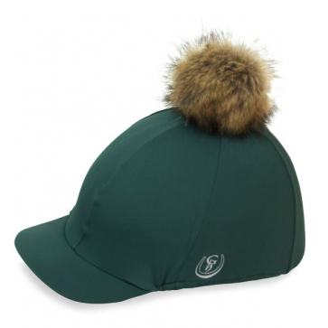 Gatehouse Stretch Hat Cover with Detachable Pompom