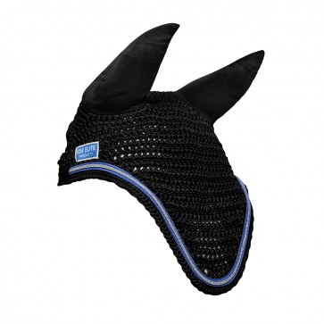 KM Elite Fly Veil Black/Electric Blue Trim